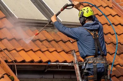 Démoussage et hydrofuge de toiture à Ploumoguer